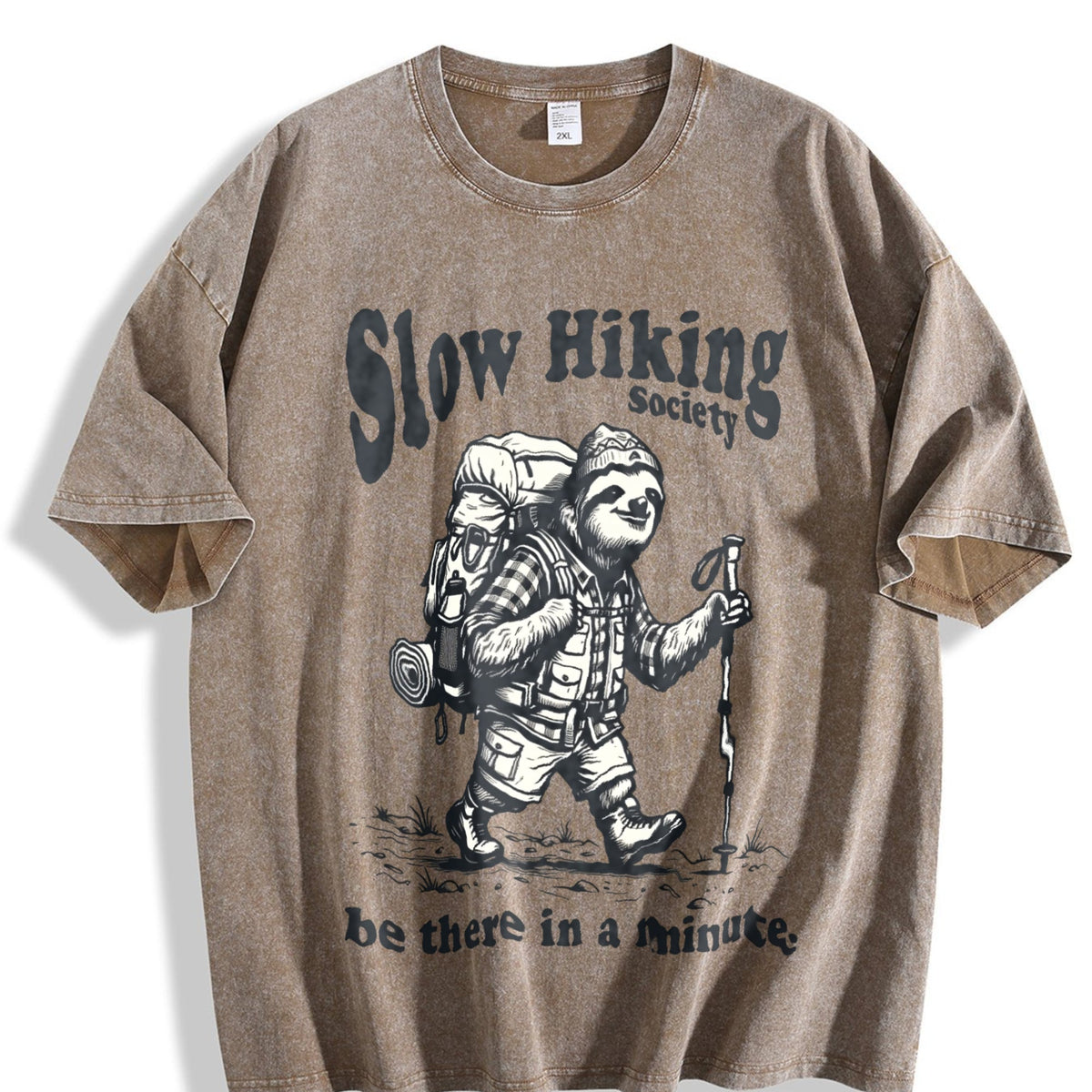Slow Hiking Society Vintage Washed T-Shirt product image 3