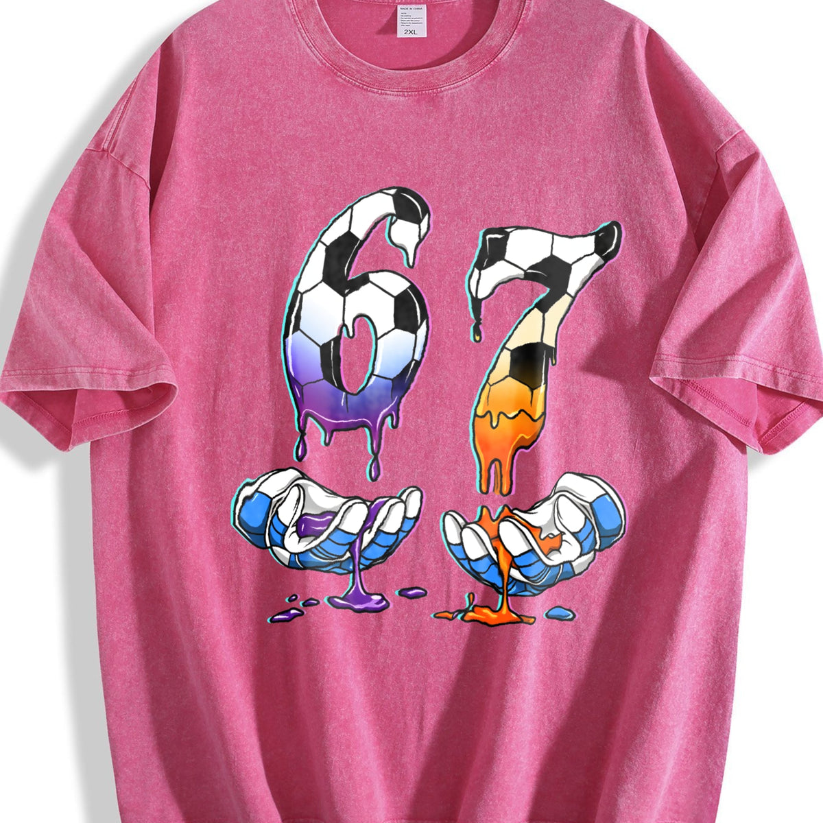 Global Soccer Fan Vintage Washed T-Shirt product image 7