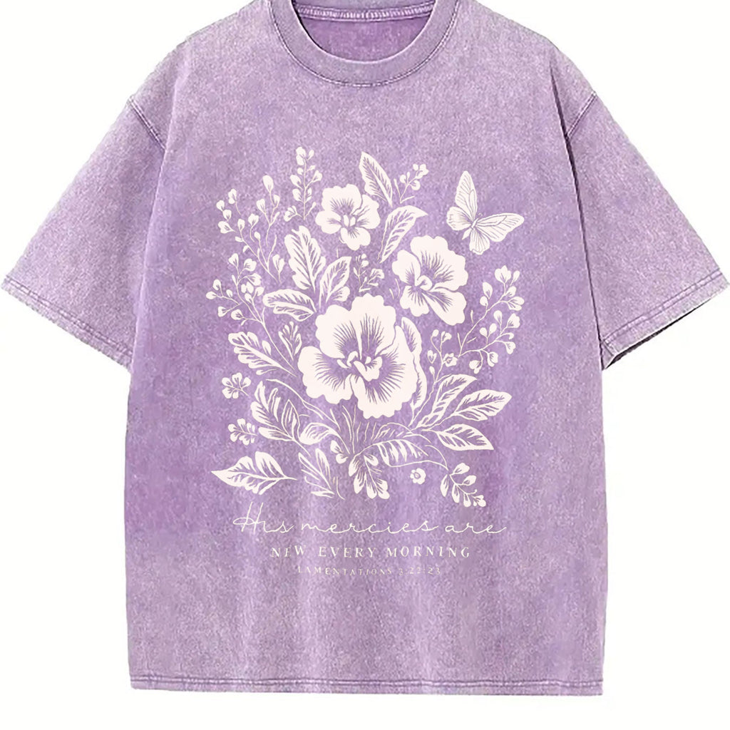 His Mercies Are New Every Morning Vintage Washed T-Shirt product image 6
