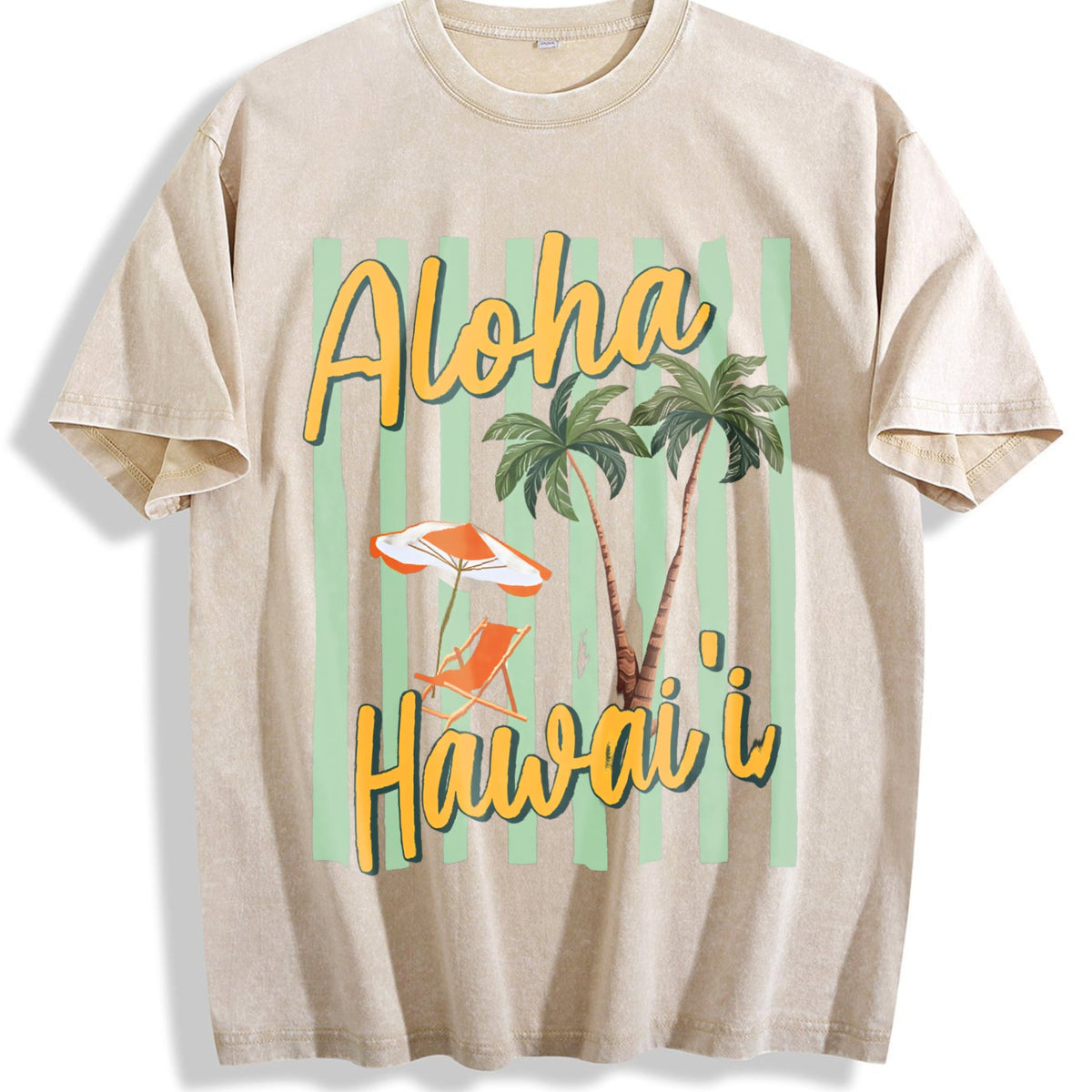 Aloha Hawaii Tropical Beach Summer Vacation Vintage Washed product image 1