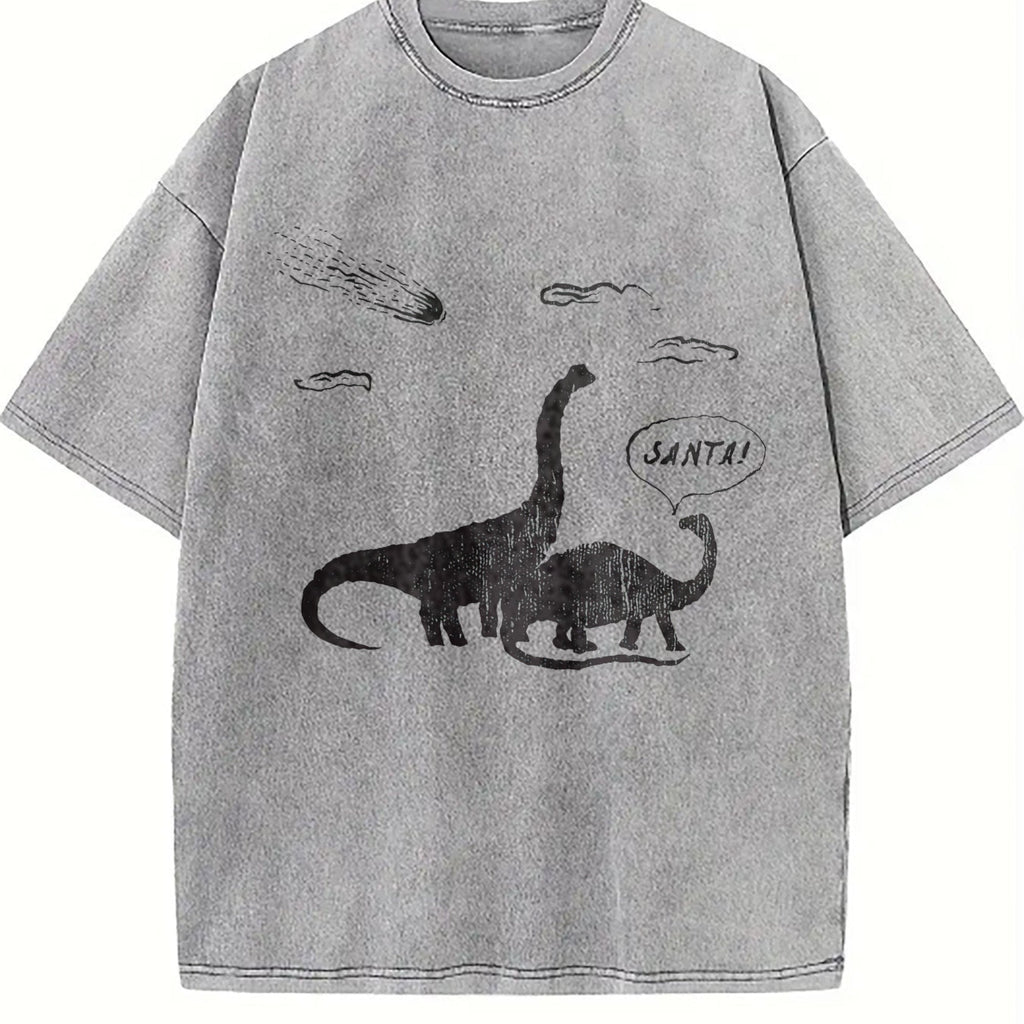 Santa Dinosaurs Funny Xmas Dino Meteor Extinction Joke product image 5
