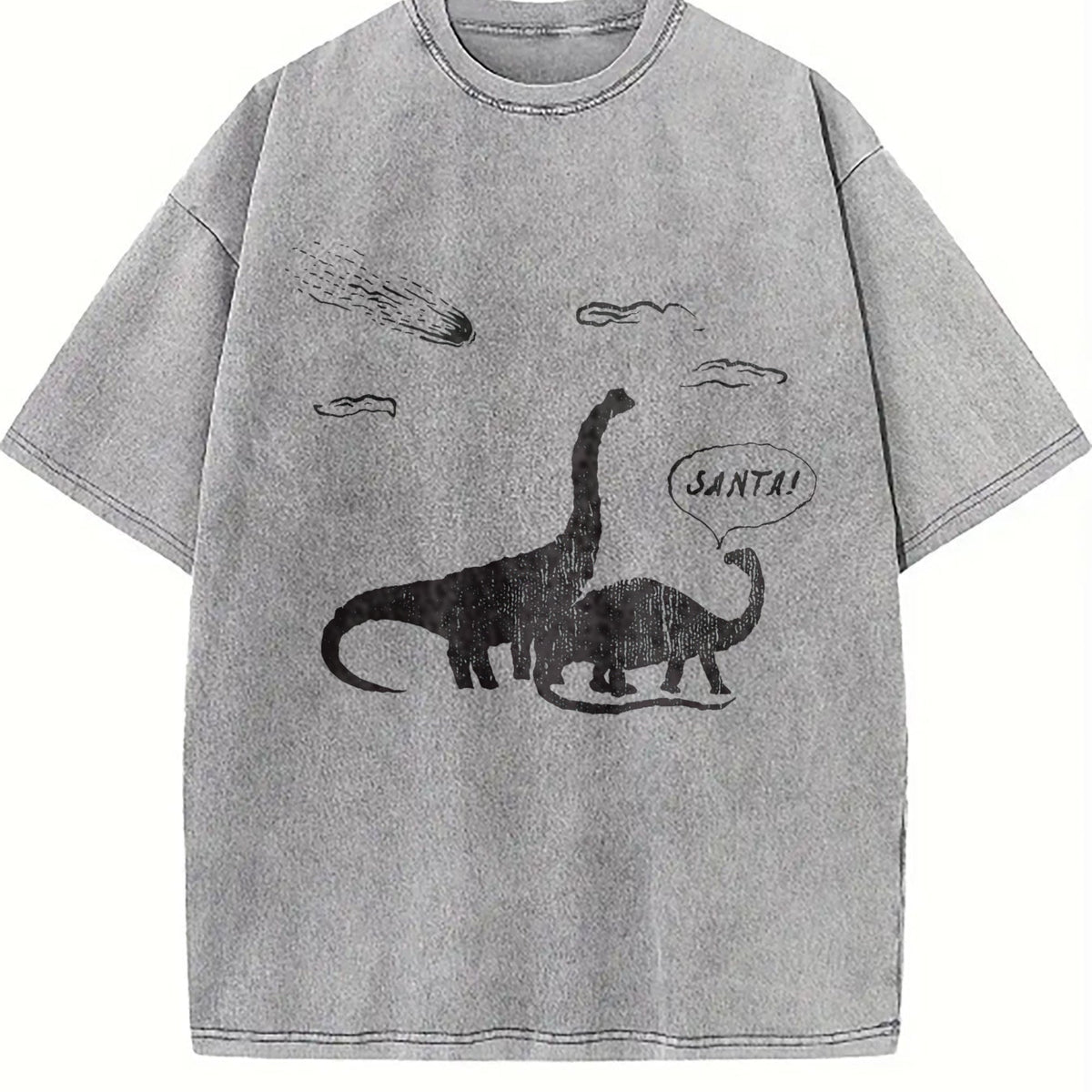 Santa Dinosaurs Funny Xmas Dino Meteor Extinction Joke product image 5