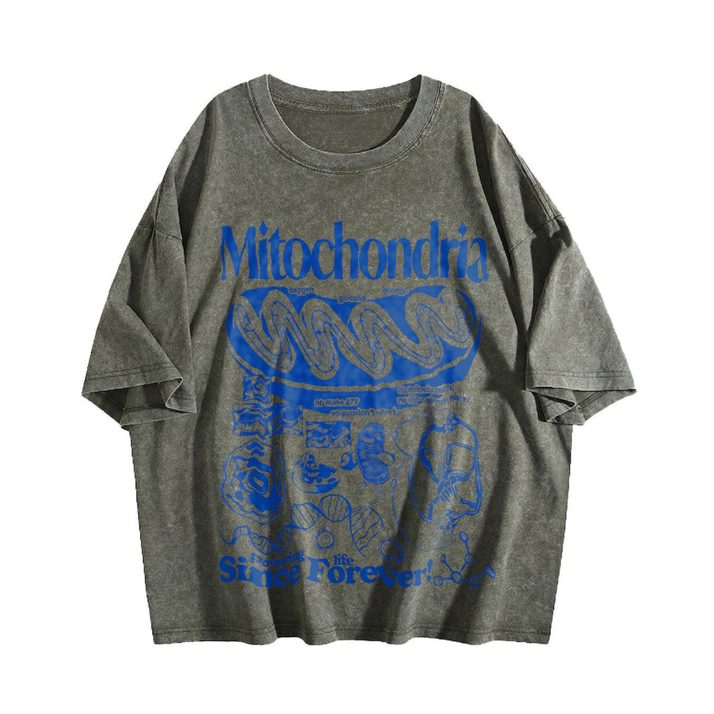 Mitochondria Science Vintage Washed T-Shirt product image 4
