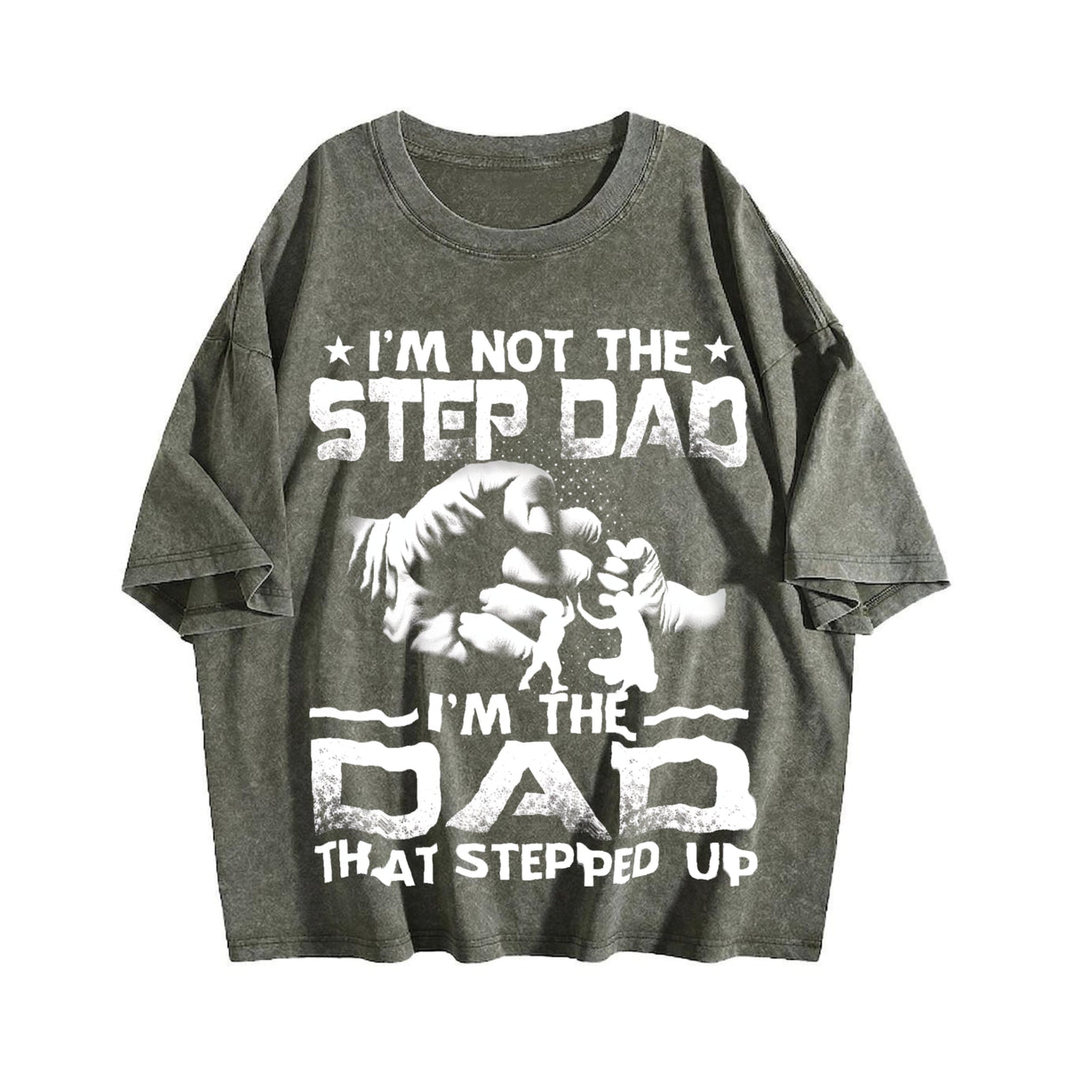 I'm Not The Stepdad Vintage Washed T-Shirt product image 4