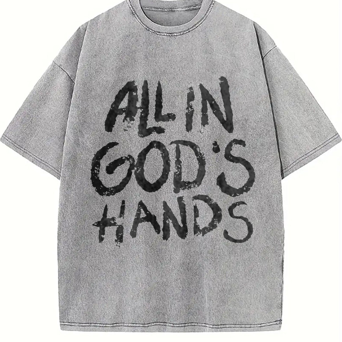 All In God's Hands Faith Vintage Washed T-Shirt product image 5