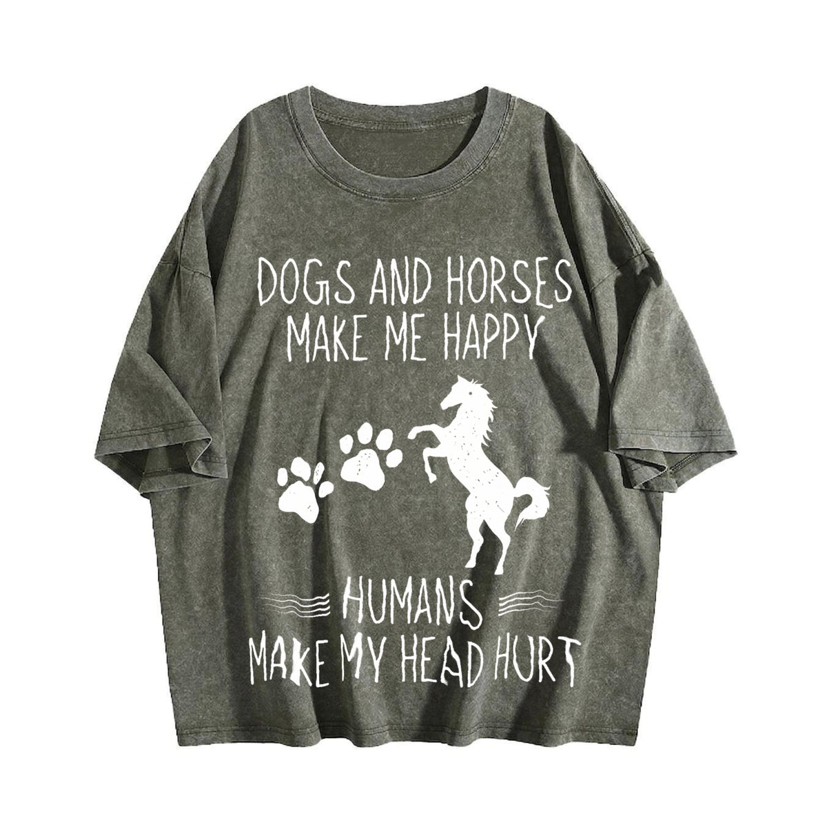 Dog Lovers & Horse Vintage Washed T-Shirt product image 4