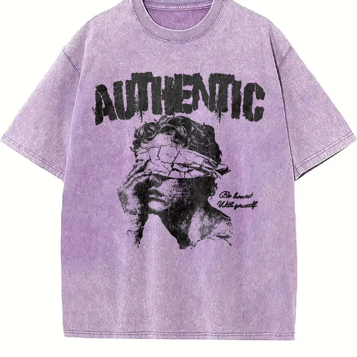 Authentic Blindfolded Statue Vintage Washed T-Shirt product image 6