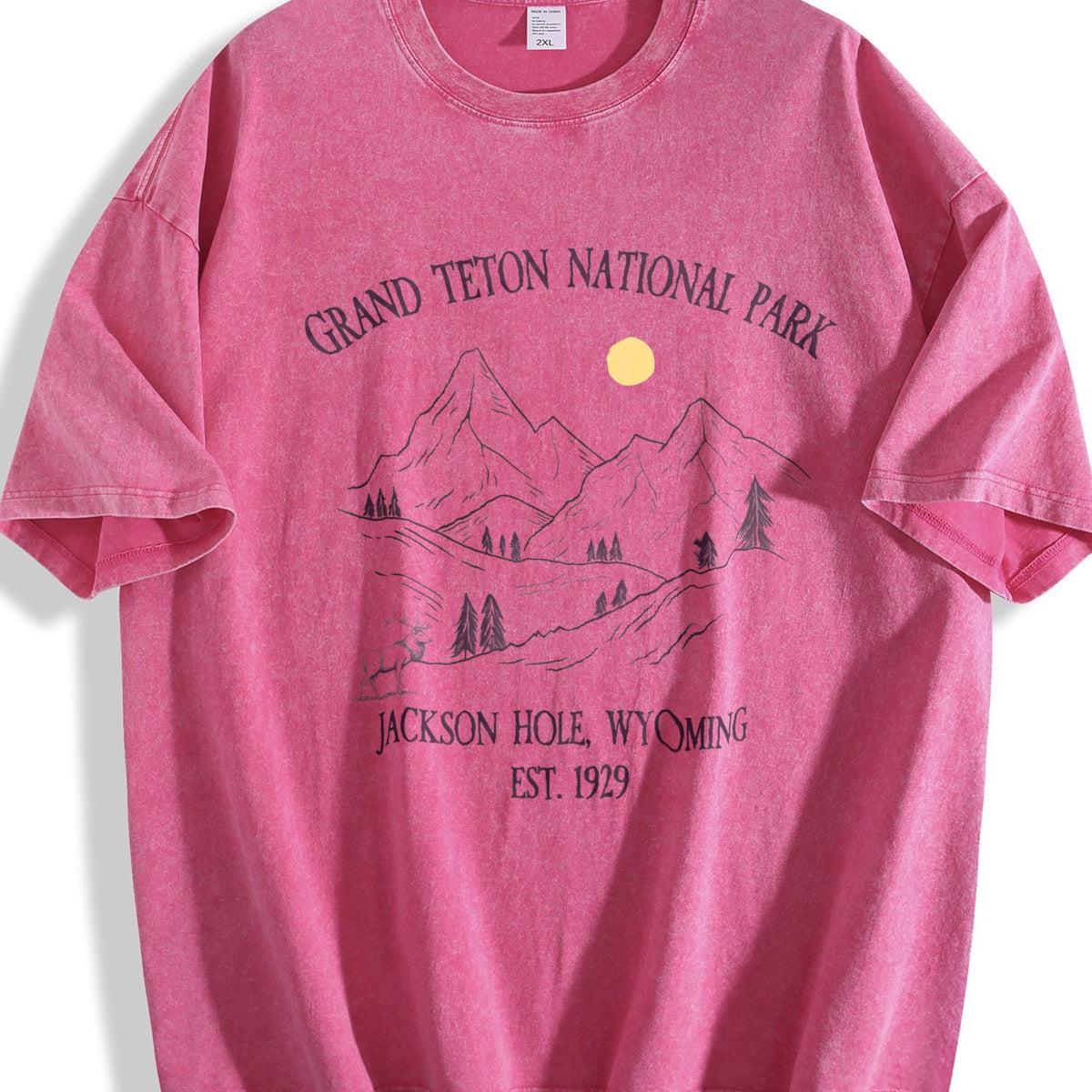 Grand Tetons National Park Vintage Washed T-Shirt product image 7