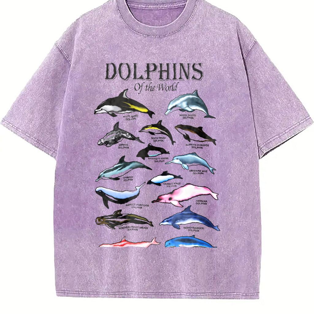 Dolphins Of The World Vintage Washed T-Shirt product image 6