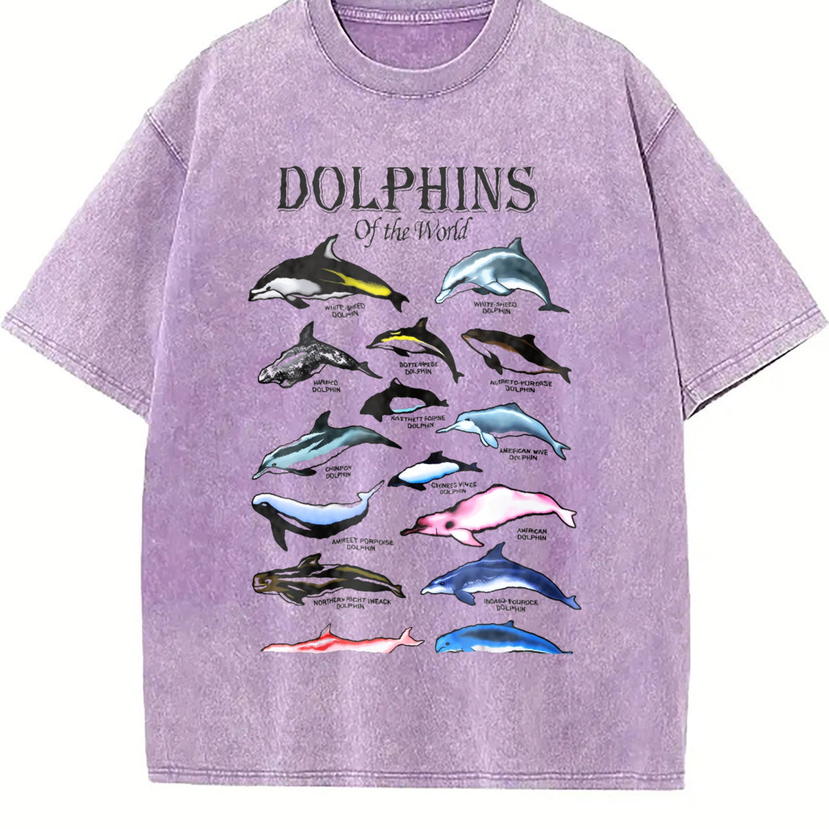 Dolphins Of The World Vintage Washed T-Shirt product image 6