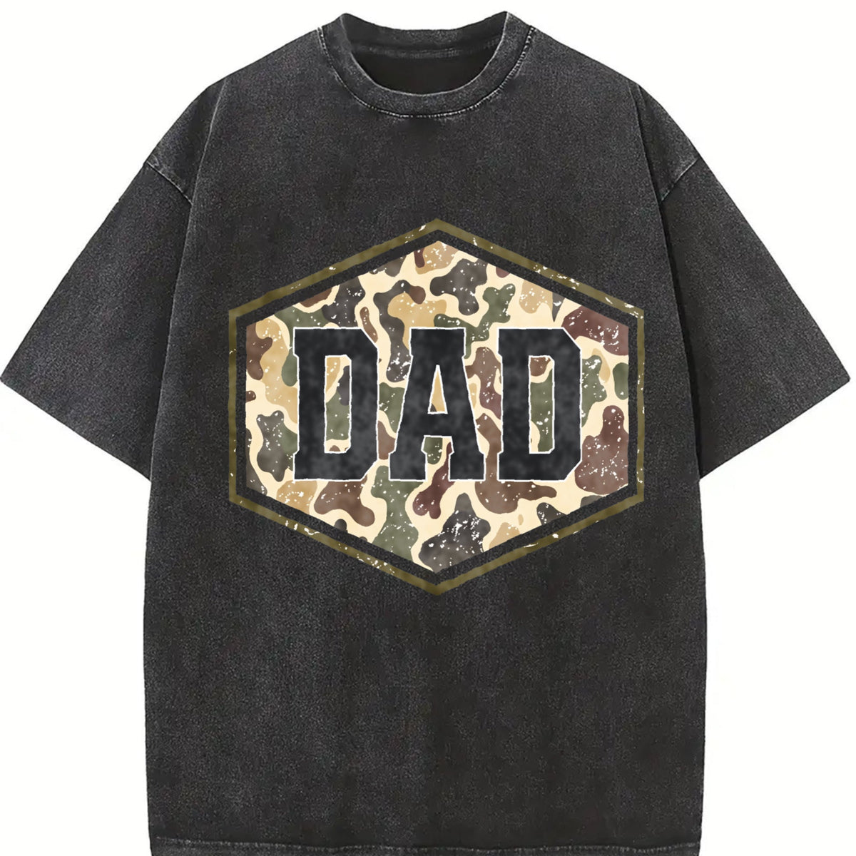 Camouflage Dad Vintage Washed T-Shirt product image 2