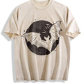 Bats Moon 90s Vintage Washed T-Shirt product image 1