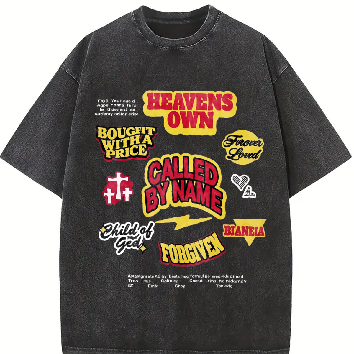Christian Cross Vintage Washed T-Shirt product image 2