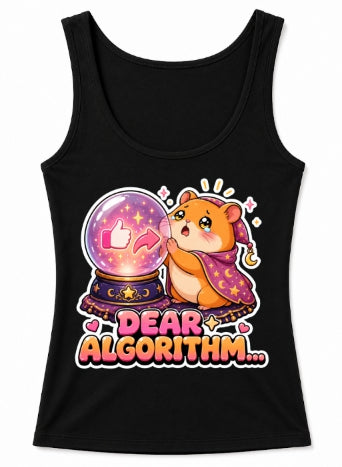 Dear Algorithm - Cute Sad Hamster Fortune Teller Social product image 3