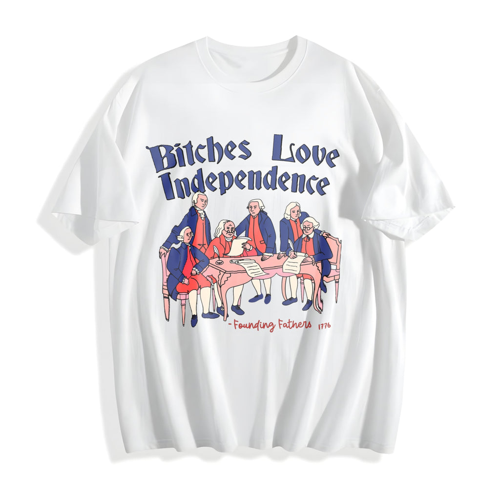 Bitches Love Independence Cotton T-Shirt product image 2