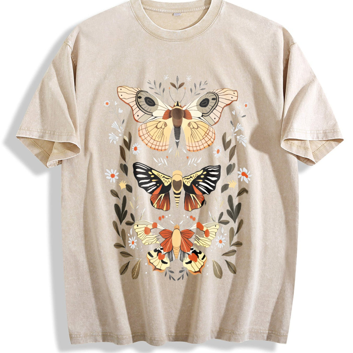 Revival For Weekend Warriors Hand-drawn Moth On Vintage product image 1