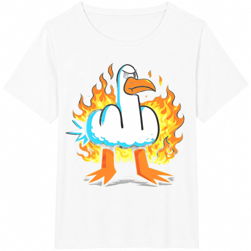 Funny Rude Seagull Cotton T-Shirt product image 2