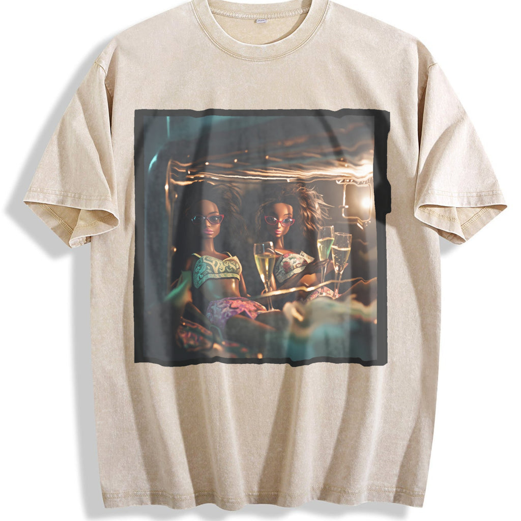 Doll in a Vintage Mirror Washed T-Shirt product image 1