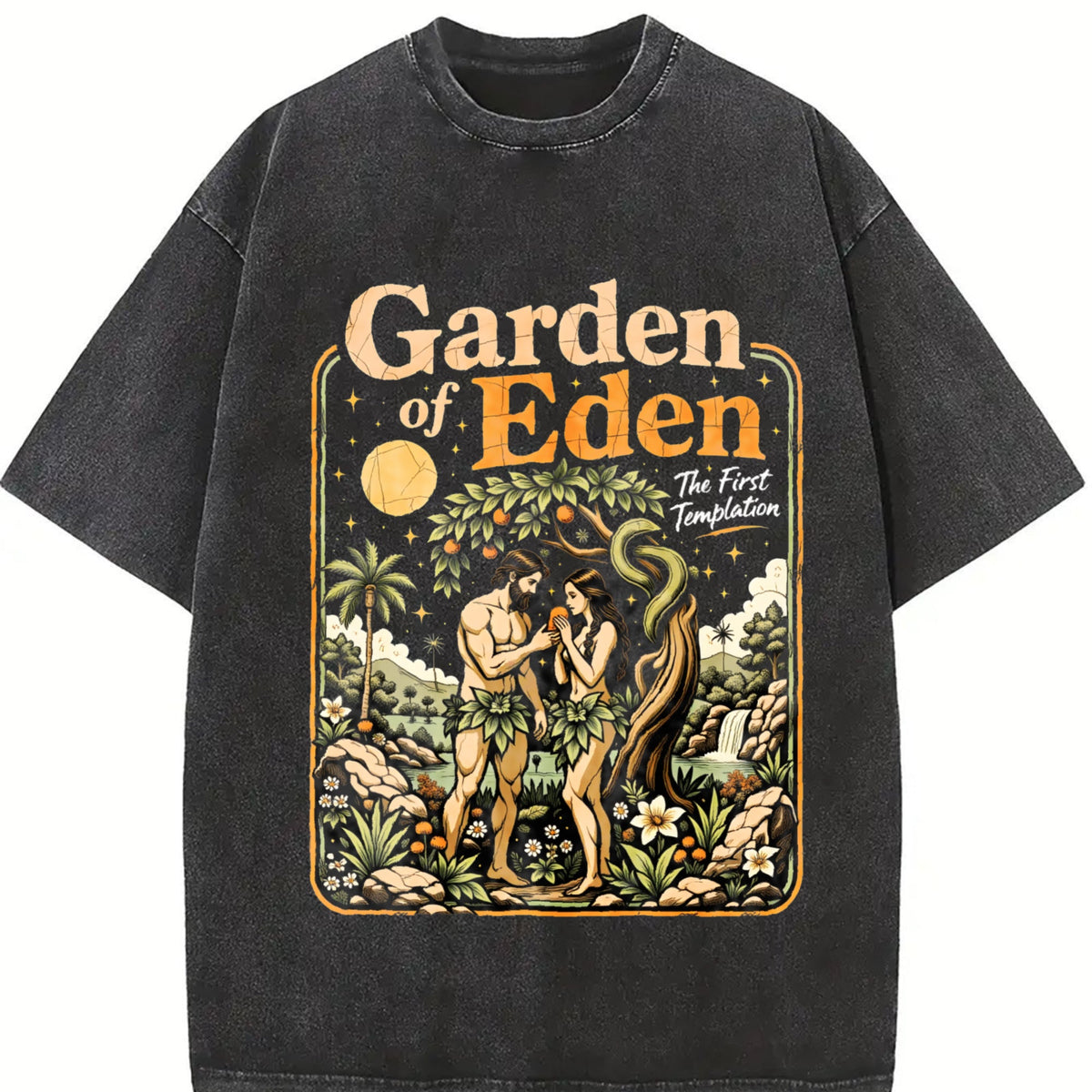 Garden Of Eden Christian Bible Story Adam Eve Vintage product image 2