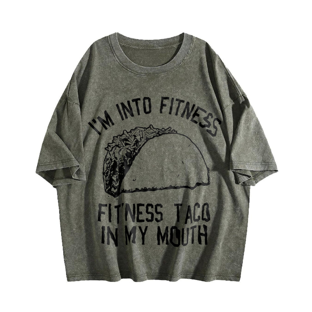 Fitness Taco Funny Humorous Gym Novelty Sarcastic Guys product image 4