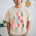 You Can Do Hard Things Teacher Vintage Washed T-Shirt product image 1