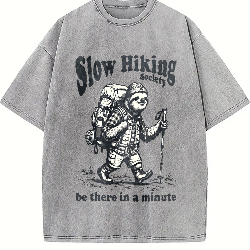 Slow Hiking Society Vintage Washed T-Shirt product image 5