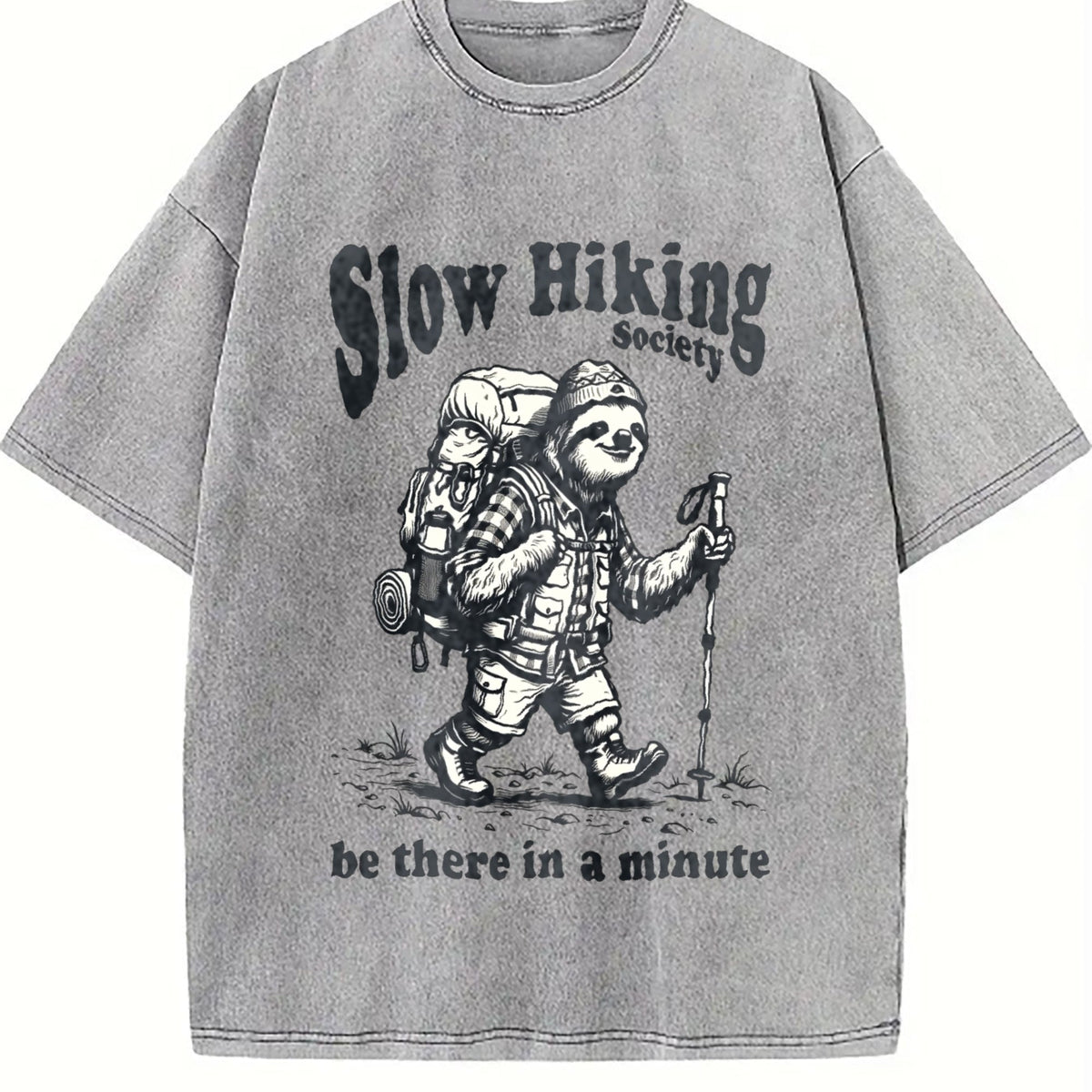 Slow Hiking Society Vintage Washed T-Shirt product image 5