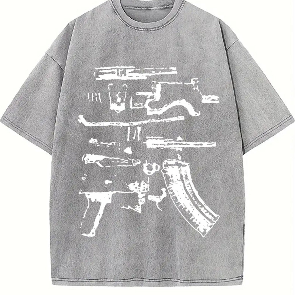 In Draco We Trust Gun Vintage Washed T-Shirt product image 5