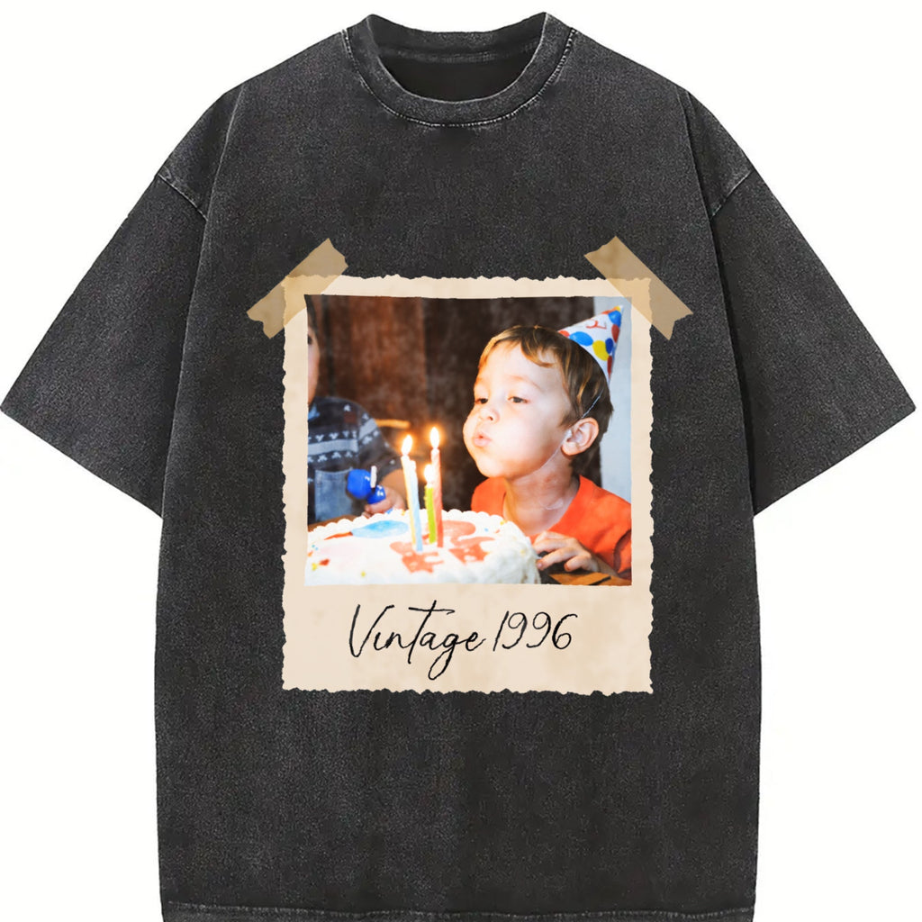 Photo And Year Vintage Washed T-Shirt product image 2