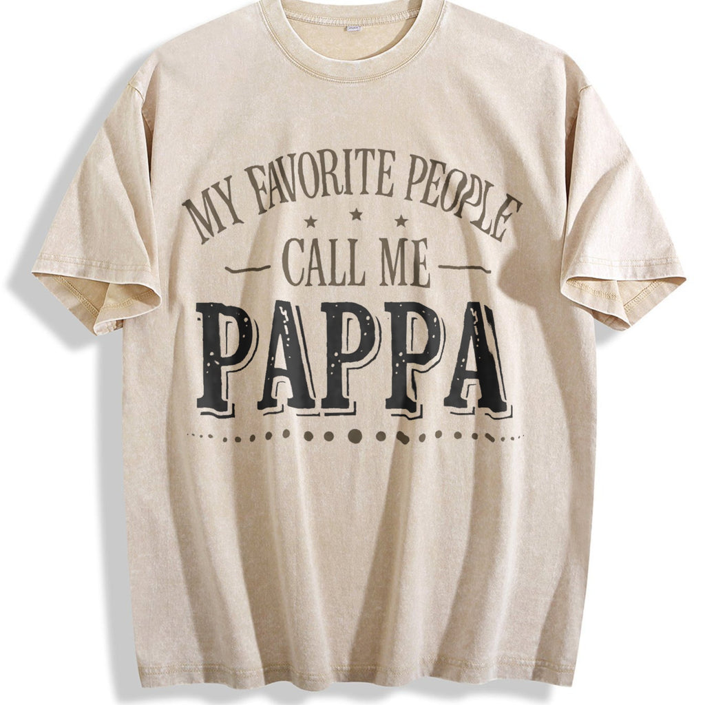 My Favorite People Call Me Papa Vintage Washed T-Shirt product image 1
