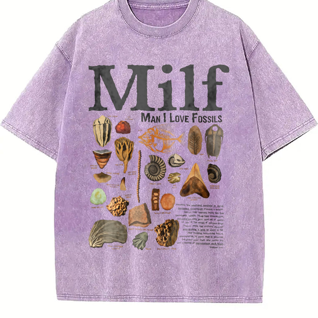 Man I Love Fossils Vintage Washed T-Shirt product image 6