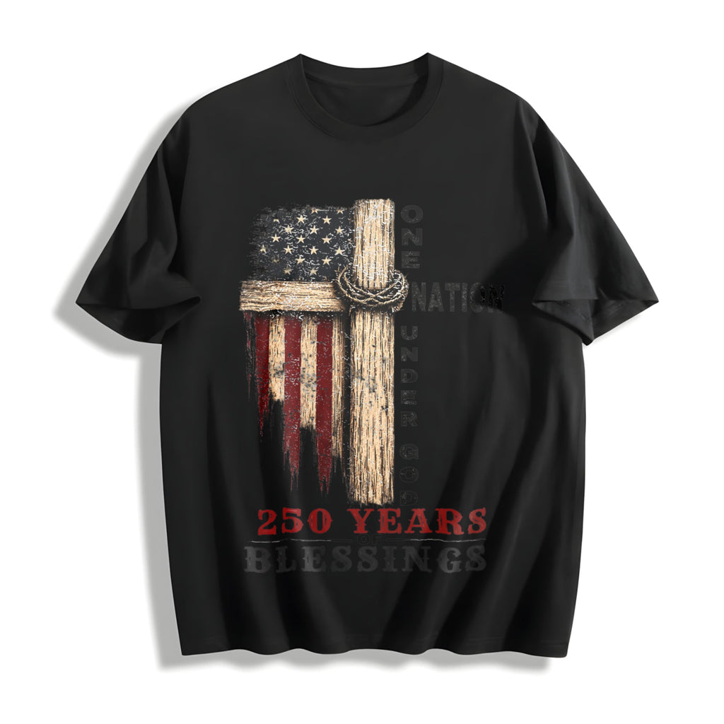 One Nation Under God Cotton T-Shirt product image 1