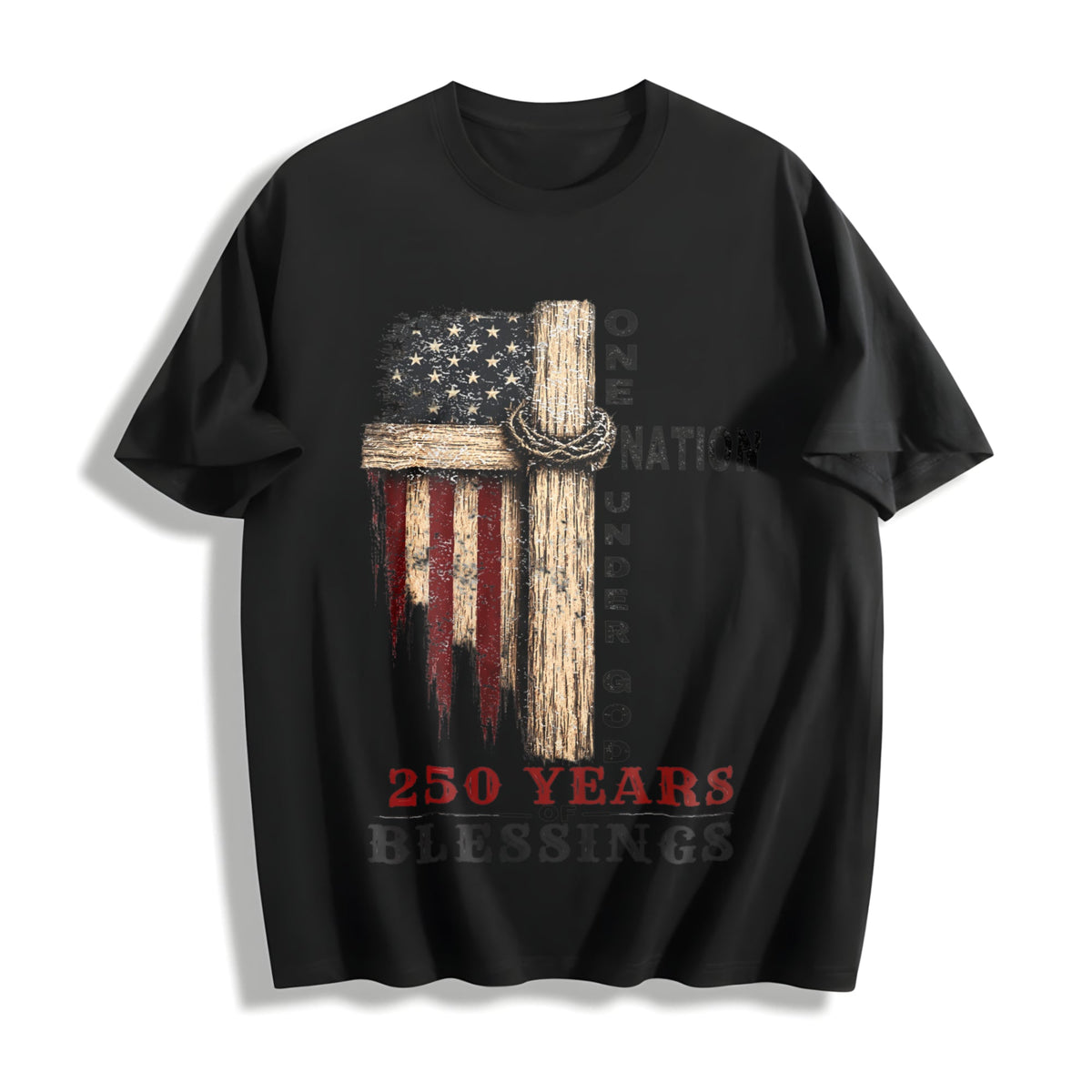 One Nation Under God Cotton T-Shirt product image 1