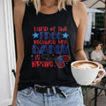Land 0f The Free Because My Daddy Is Brave Military Child Women's Tank Top