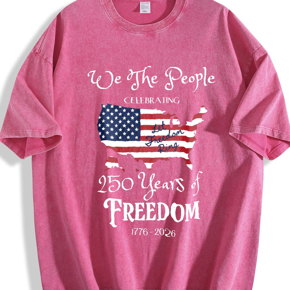 America 250 Years Of Freedom Vintage Washed T-Shirt product image 7
