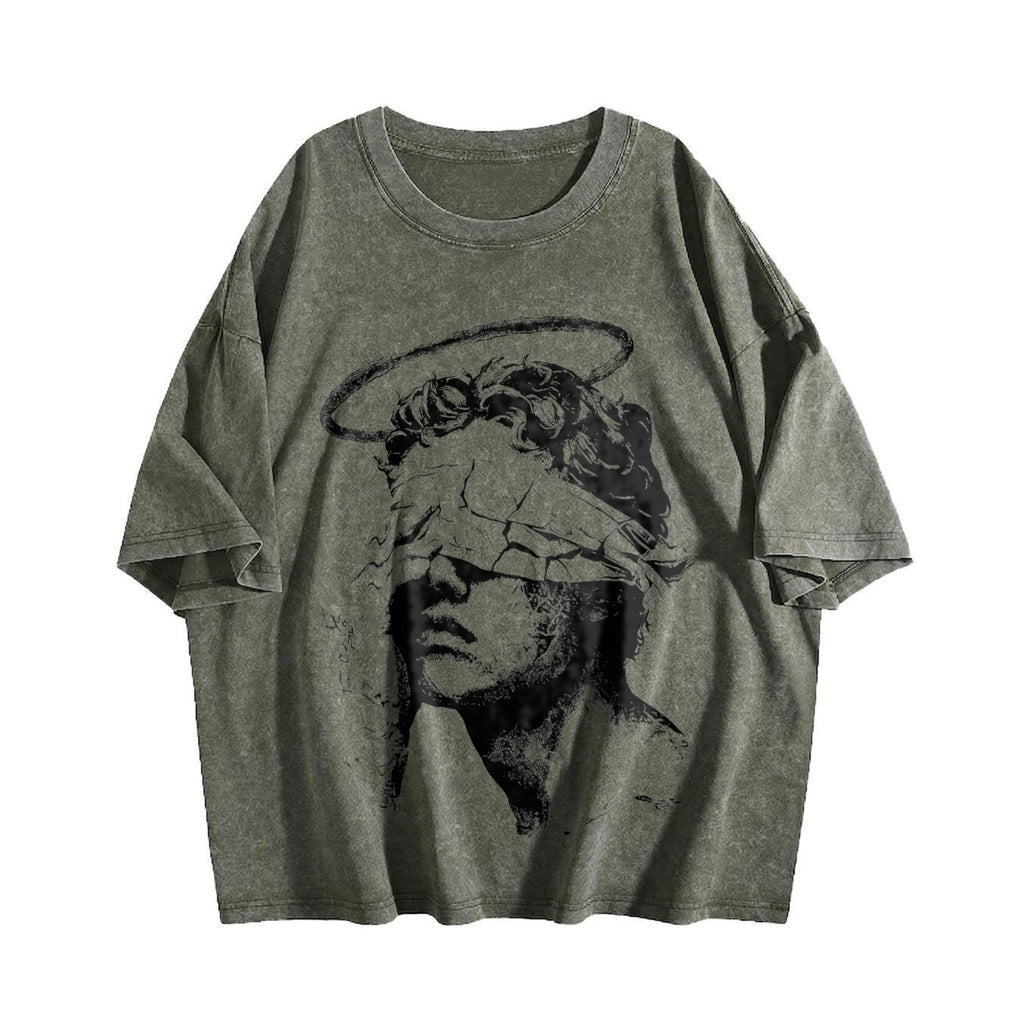 Angel Statue Vintage Washed T-Shirt product image 4