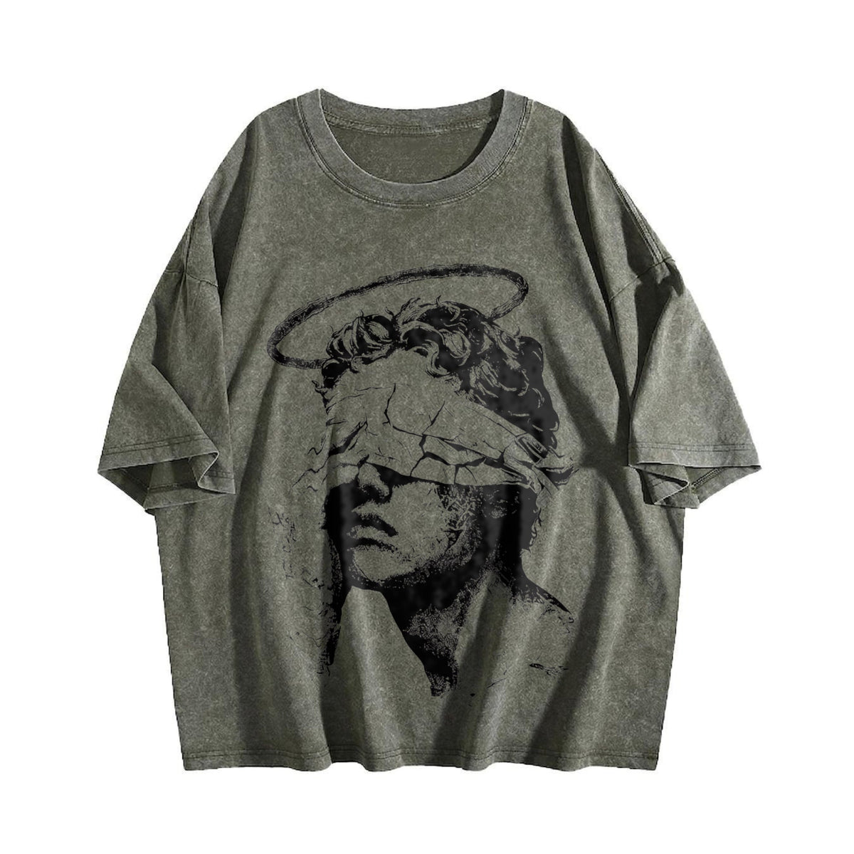 Angel Statue Vintage Washed T-Shirt product image 4