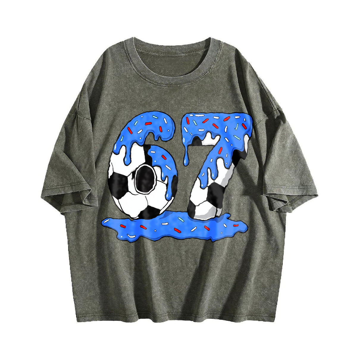 Global Soccer Fan Vintage Washed T-Shirt product image 4