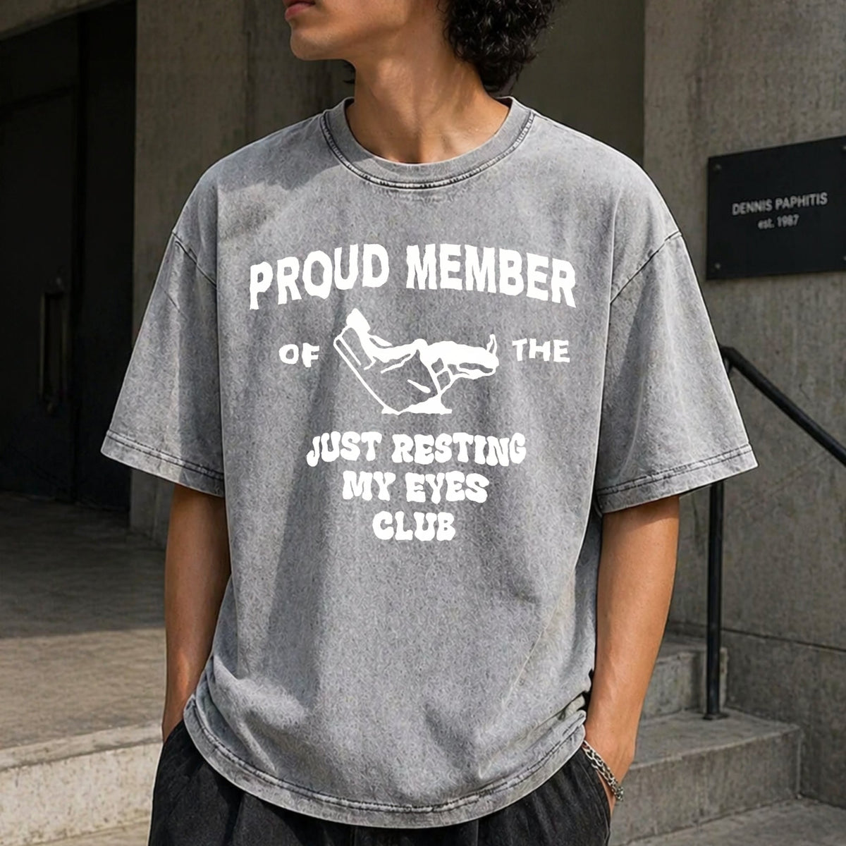 Funny Dad Vintage Washed T-Shirt product image 12