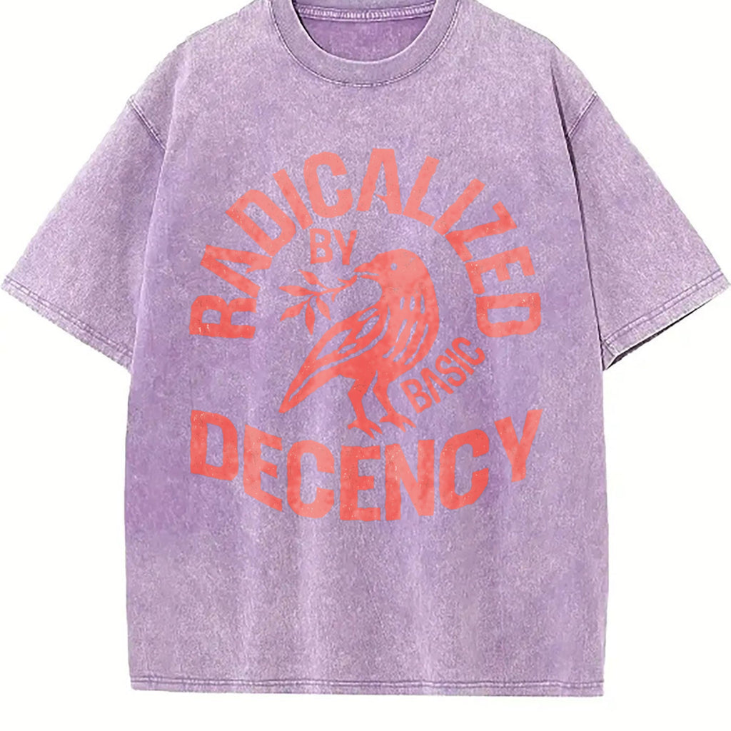 Radicalized By Basic Decency Vintage Washed T-Shirt product image 6