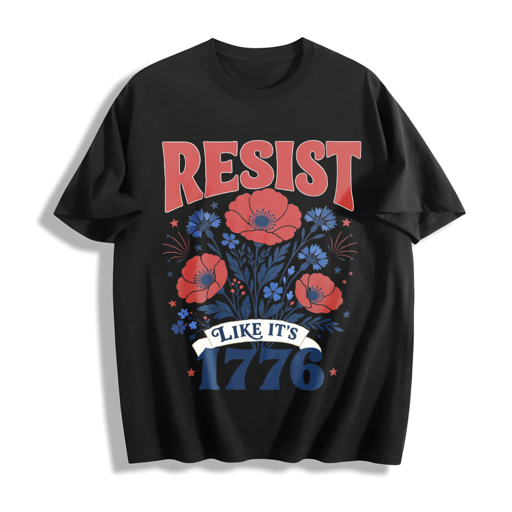 Resist Like It's 1776 : Subtle Anti Trump Cotton T-Shirt product image 1