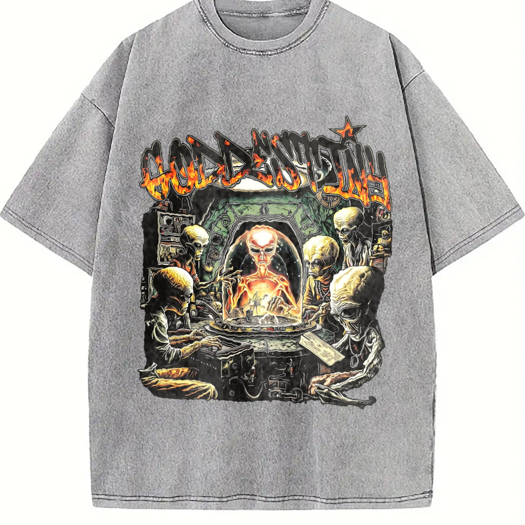 Dual-sided Alien Spaceship No Guts No Human Flame Vintage product image 5