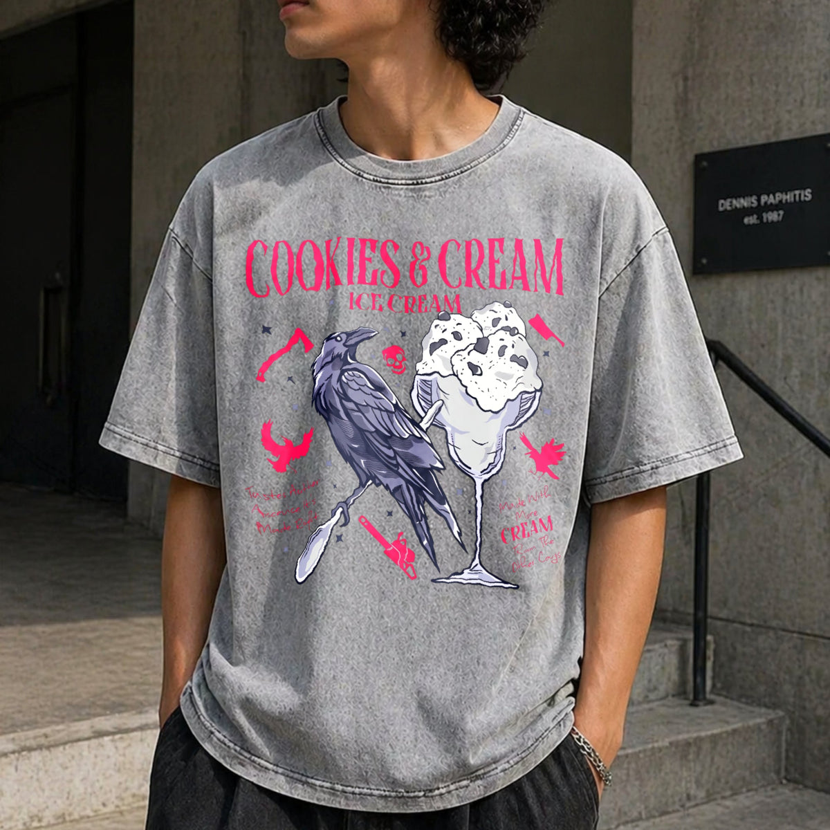 Butcher Blackbird Dark Romance Vintage Washed T-Shirt product image 12