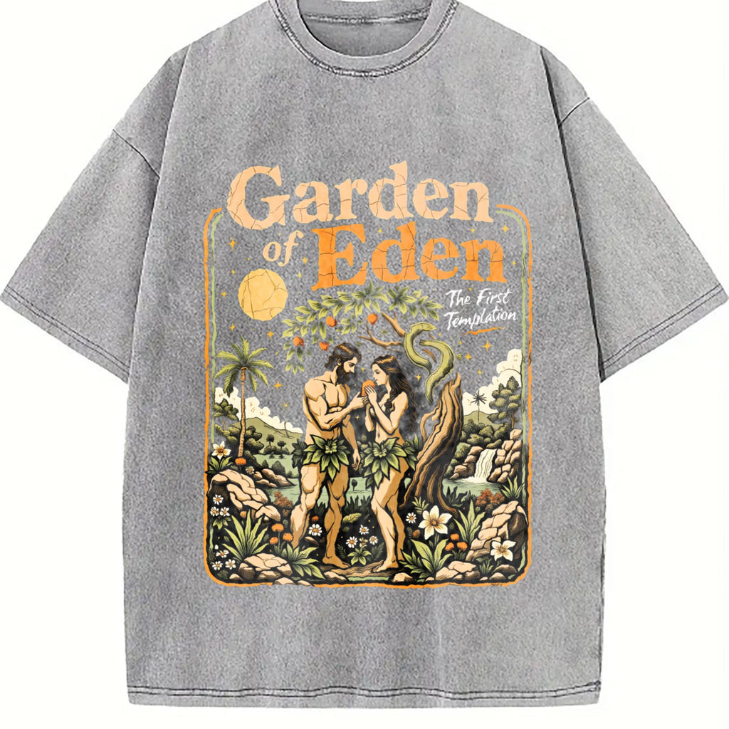 Garden Of Eden Christian Bible Story Adam Eve Vintage product image 5