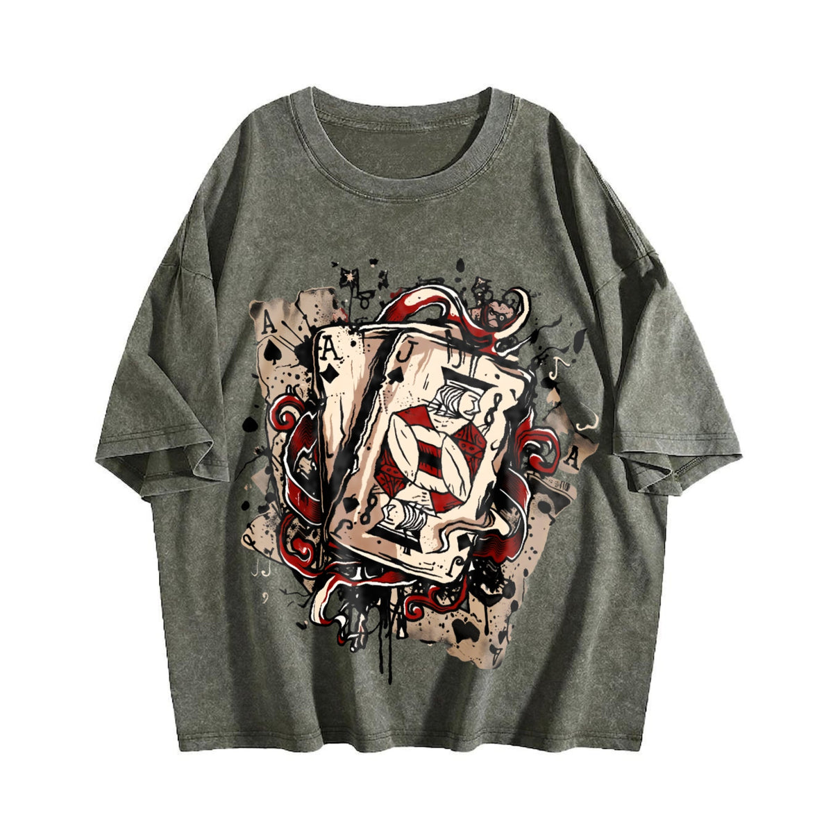 Ace Of Spades Vintage Washed T-Shirt product image 4