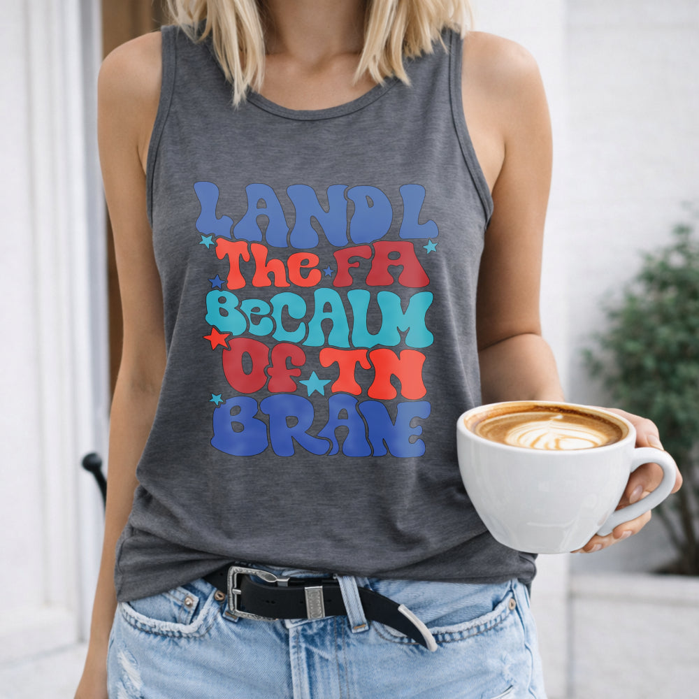Land Of The Free Because Of The Brave Women's Tank Top