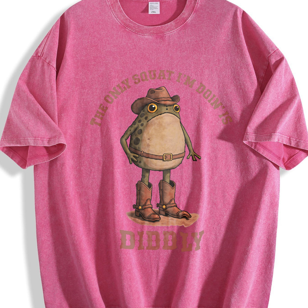 Only Squat I'm Doin' Is Diddly Vintage Washed T-Shirt product image 7