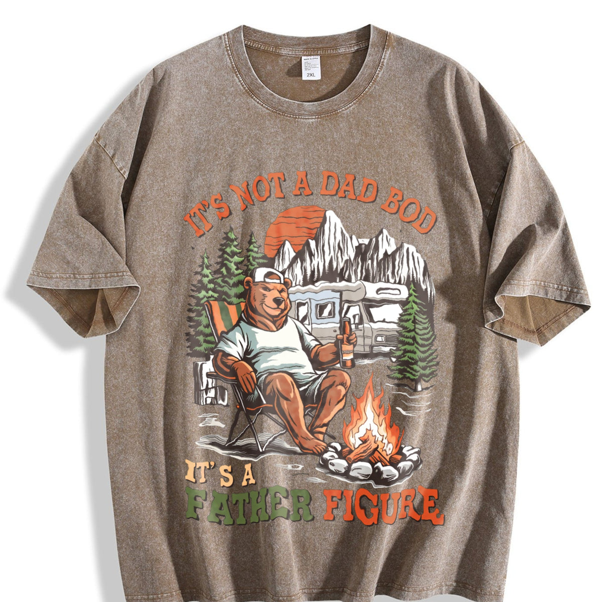 Funny Dad Vintage Washed T-Shirt product image 3