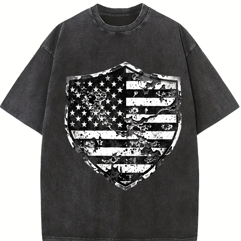 The Explorer & Grunge Fan: Shield With Flag Motif Vintage product image 2