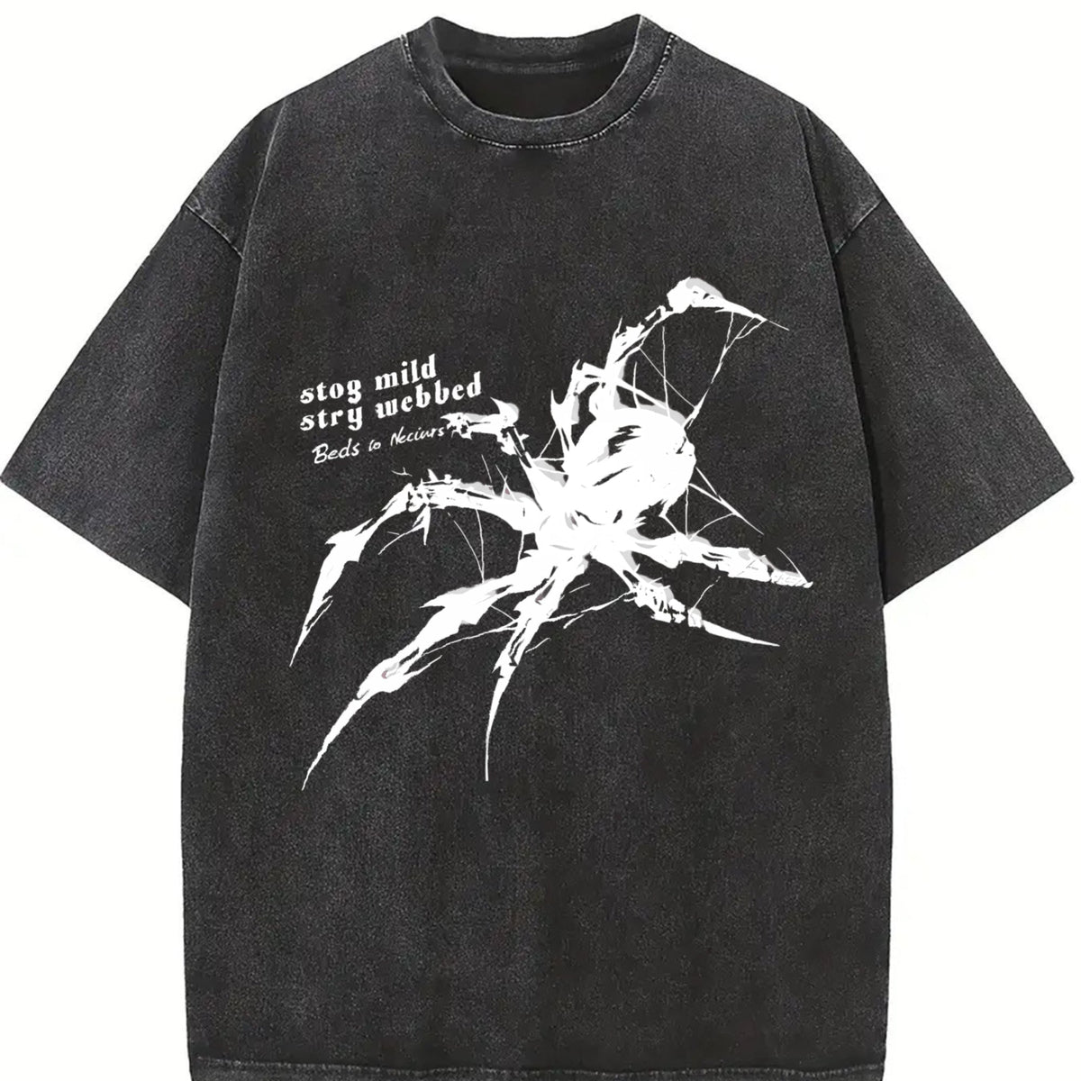 Weaving Future Gothic Spider Vintage Washed T-Shirt product image 2